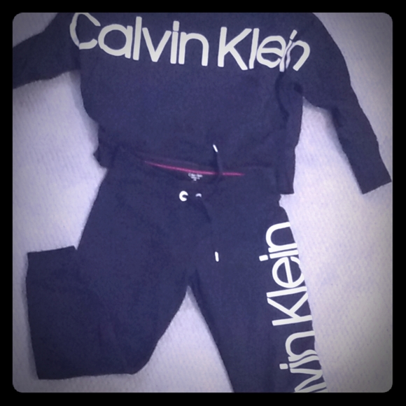 calvin klein sweat suit